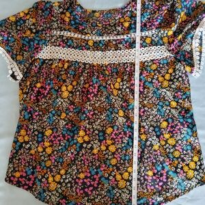 Shein Curve Floral Women's Blouse - Multicolor